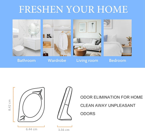 Air Freshener for Home - 4 Pack, Fresh Scent Odor Eliminator for Small Areas, Up to 120 Days of Freshness