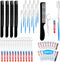 50 Sets Disposable Toothbrushes with Toothpaste, Floss, and Comb for Travel, Individually Wrapped Hygiene Kits