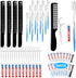 50 Sets Disposable Toothbrushes with Toothpaste, Floss, and Comb for Travel, Individually Wrapped Hygiene Kits