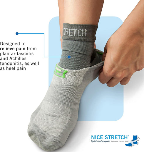 Brownmed Nice Stretch Plantar Fasciitis Sleeve, Compression Foot Sleeve for Arch & Heel Support, Small/Medium