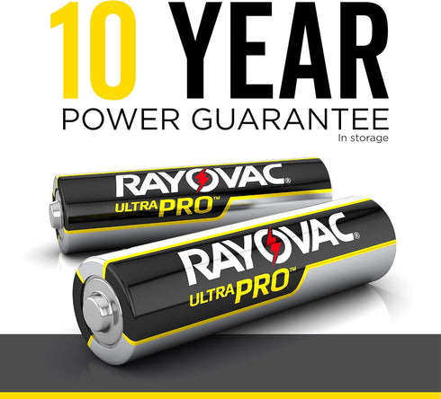 Rayovac (48 Count) AA Batteries, Ultra Pro Alkaline AA Cell Batteries Battery