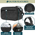 PAVILIA Large Toiletry Bag for Men Women, Travel Organizer Case for Grooming, PU Leather Water Resistant Cosmetic