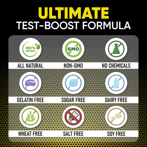 Alpha Enlargement Pills for Men - Male Enhancing Supplement with Horny Goat Weed, Testosterone Booster, Energy &