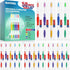 50 PCS Individually Wrapped Bulk Toothbrushes with Toothpastes, Colorful Manual Disposable for Adults & Kids