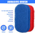 xozeooeu 12 Pack Set, Handled Scrubber Non-Scratch Reusable Scouring Pads with Handle for Bathroom, Shower Tile