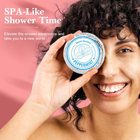 Shower Steamers Aromatherapy, 8 Pack Essential Oil Shower Bombs for Home Spa, Stress Relief Gift Set