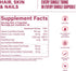 HABIT Hair, Skin & Nails Supplement (60 Capsules) - 2000mcg Biotin, Supports Skin Hydration, Hair & Nail Strength,