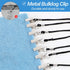 Pack 6 of Pcs Adjustable Napkin Clip Lanyard Neck Strap Bib Clips for Elderly/Adult/Baby