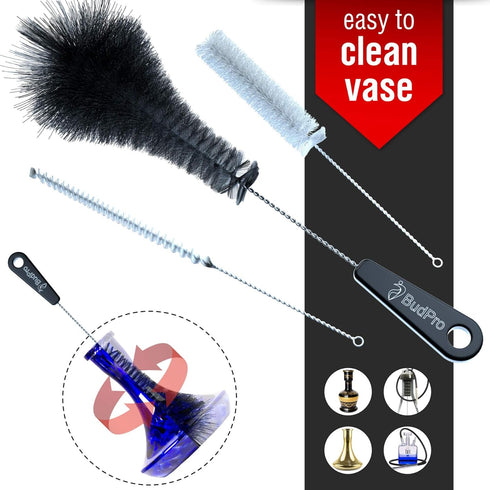 Hookah Brush Set - Cleaning Kit for Vases, Bottles, and More