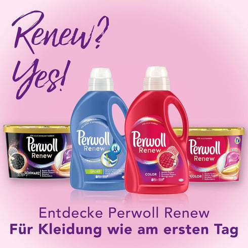 Perwoll Renew Liquid Detergent for Wool & Fine Fabric Care (1 x 21 Wash Loads) - Suitable for Wool, Silk and Fine