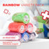 Ever Ready First Aid Self Adherent Cohesive Bandages - 3" x 5 Yards, 12 Count in Rainbow Colors