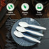 Compostable Spoon, 100 Biodegradable Silverware for Party, Large Disposable Utensil, Eco-Friendly Durable Heat Resistant