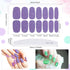 Maitys 336 Pieces Self Adhesive Gel Nail Decal Manicure Kits with File, 24 Sheets Nail Stickers for Women Girls (Bright