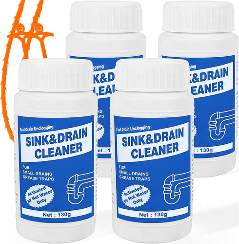Sink and Drain Cleaner Powder: All-Purpose Pipe Opener for Kitchen Bathroom Pipes