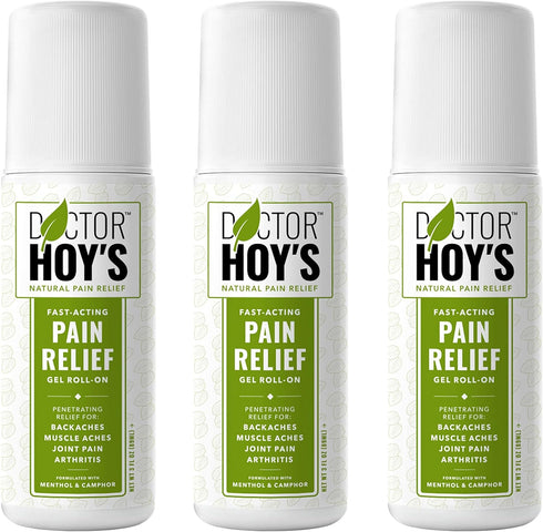 DOCTOR HOY'S Natural Pain Relief Gel - Water Based with Arnica, Anti-Inflammatory, Clean, Safe, Effective Natural Pain