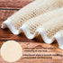 Tatuo 15 Packs Exfoliating Face Body Wash Cloths, Soft Weave Bath Towel for Women and Men (White Edge)