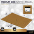 Amcrate 100 Pack Gold Beverage Napkins, 2 Ply, Ideal for Wedding, Party, Birthday, Dinner, Lunch, Cocktails (5” x 5”)