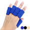 BodyMoves Finger Brace Splint Sleeve, Thumb Support Protector Cushion, Aqua Blue, Elastic Breathable Stabilizers