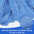 Microfiber Mop Cloth Heads Replacements: One Mop Handle with Two Blue Microfiber Cloth Heads Compatible with All