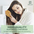 Natural Boar Bristle Hair Brush for Women, Men, Kids; Detangling Brush for Fine, Straight, Thick, Curly Hair (oval)