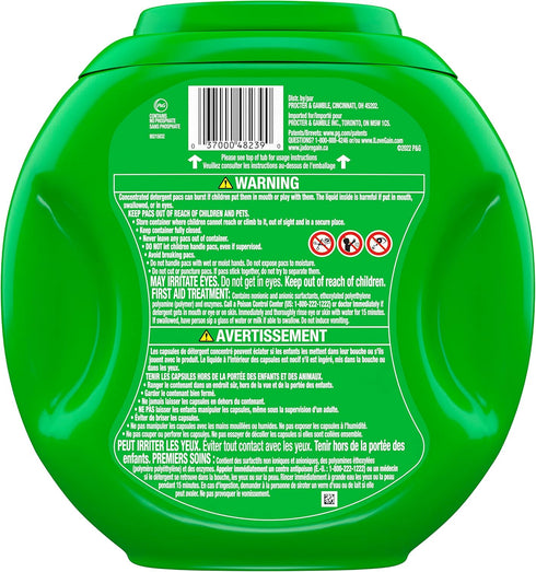 Gain flings! Laundry Detergent Soap Pacs, HE Compatible, 60 Count, Long Lasting Scent, Island Fresh