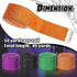 Whaline 40 Yards Halloween Glitter Wired Ribbon Green Orange Purple Black Gift Wrapping Ribbon Halloween Decorative Ribbon for Crafts Bow Wreath Gift Wrapping Halloween Party Decor, 4 Rolls