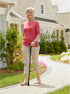Carex Soft Grip Folding Cane, Adjustable Height (33"-37"), Anti-Slip Rubber Tip, Black