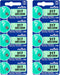 Murata 317 Battery SR516SW 1.55V Silver Oxide Watch Button Cell (10 Batteries)