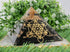Large Orgone Pyramid of Shungite Stones, Metatron Cube Orgonite Pyramid for Positive Energy