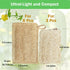 Natural Loofah Kitchen Sponge (6 Pcs) No Scratch Brush for Dishwashing, 100% Plant Fibers Vegetable Scrubber, Zero Waste and Eco Friendly Loofa, Rectangular, Large Size by Honsva
