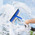 Window Cleaner Tool with Extension Pole (20''-30''), Squeegee for Home Window Cleaning, Glass Washer for Car