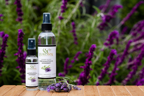 EuroSpa Aromatics Pure Eucalyptus Oil ShowerMist, All-Natural Premium Aromatherapy Essential Oils, 2oz