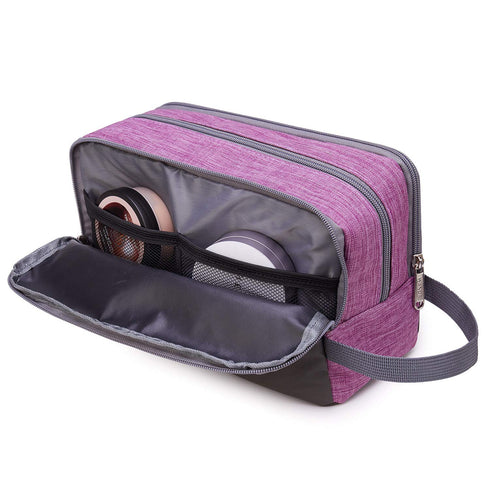 Water Resistant Toiletry Bag for Men/Women, Hanging Dopp Kit, Small Shaving Bag for Traveling (purple)