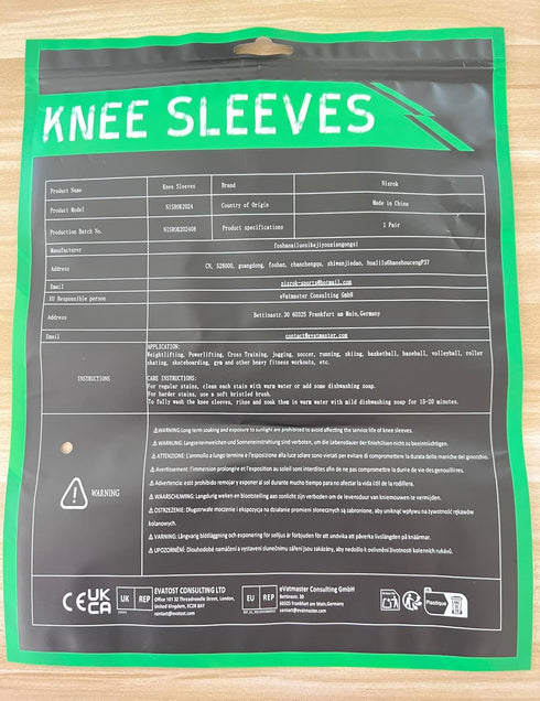 Knee Sleeves (1 Pair) - 7mm Neoprene Compression Braces for Cross Training, Weightlifting, Basketball