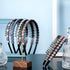 Hoteam 6 Pcs Headband with Teeth, Non-Slip Beaded Hair Band for Women and Girls, Chic Flower Style