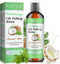 Coconut Oil Pulling for Teeth and Gums, 237ML, Coconut + Mint Mouthwash Pulling Oil for Improved Oral Hygiene