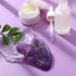 rosenice Gua Sha Facial Tools - Natural Scraping Massage Tool for Skincare Routine, Purple