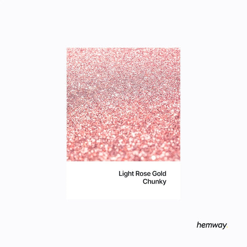 Hemway Premium Ultra Sparkle Glitter, Light Rose Gold Metallic Flake for Arts Crafts Nails Cosmetics, 100g / 3.5oz