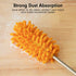 Microfiber Duster for Cleaning, Tukuos Hand Washable Dusters with 2pcs Replaceable Microfiber Head, Extendable Pole
