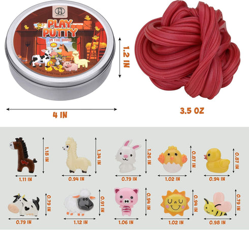 Recommended INNER-ACTIVE Play Putty Therapy Putty for Kids with Charms in The Barn Theraputty Soft Resistance, Increase