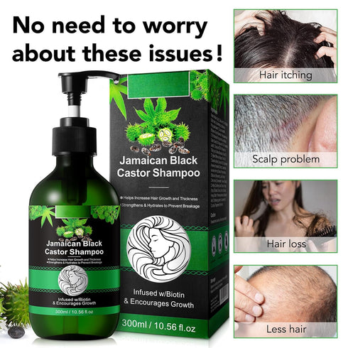 Jamaican Black Castor Oil Shampoo and Black Castor Oil Set - 10.56 fl. oz Strengthen and Restore Gift Set