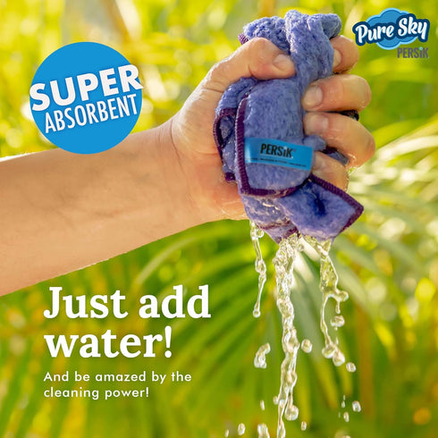 Pure-Sky Magic Deep Clean Cleaning Cloth – Just Add Water, No Detergents Needed - Multipurpose Ultra Microfiber Cloth