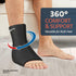 Reusable Ankle Ice Pack Wrap - Cold Compression Therapy for Pain Relief, Plantar Fasciitis, Sprained Ankles