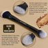 LORYP Black Makeup Brushes - 2Pcs Duo End Foundation and Blush & Highlighter Brush Set