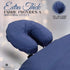 London Linens Pack of 4 Blue Premium Extra Thick 100% Cotton Flannel Massage Tables Face Cradle Covers
