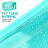 Hillban 2 Pcs Clear Makeup Bag Set, Preppy Chenille Letter Nylon Pouch for Travel Meds and Cosmetic Supplies