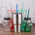 Dakoufish BPA-Free 12 Piece 11 Inch Reusable Clear Plastic Glitter Sparkle Drinking Straw with Cleaning Brush (6 Color)
