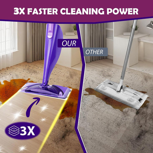 YHOVID (60) Mopping Pad Refill Compatible with Wet Jet Mop, Disposable Multi Surface Wetjet Hardwood Floor Cleaner