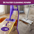 YHOVID (60) Mopping Pad Refill Compatible with Wet Jet Mop, Disposable Multi Surface Wetjet Hardwood Floor Cleaner