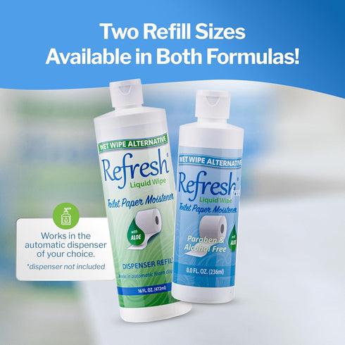 Refresh Liquid Wipe - Eco-Friendly Toilet Paper Foam - 50ml (1.69 Fl Oz) - Cleanses & Soothes